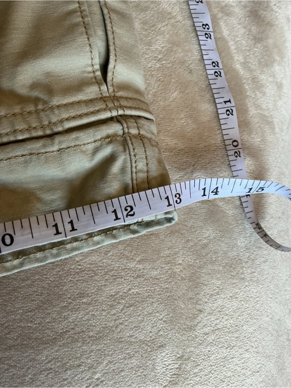 Levi's Men’s Cargo Shorts 38 Tan Solid Cotton Twill Multi Pocket Utility Outdoor